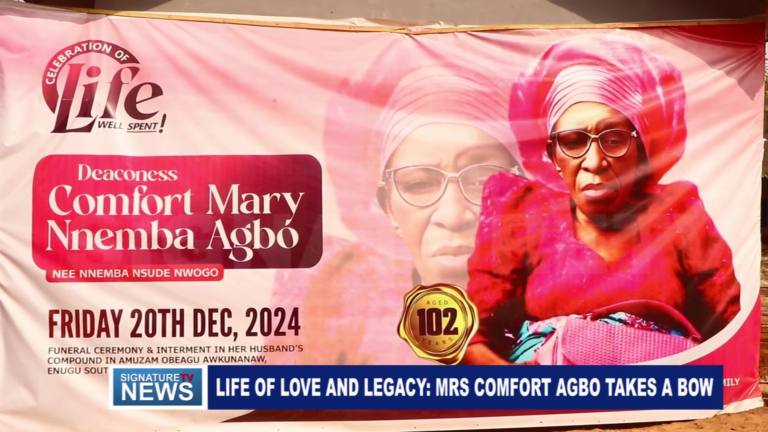 LIFE OF LOVE AND LEGACY MRS COMFORT AGBO TAKES A BOW – WATCH VIDEO