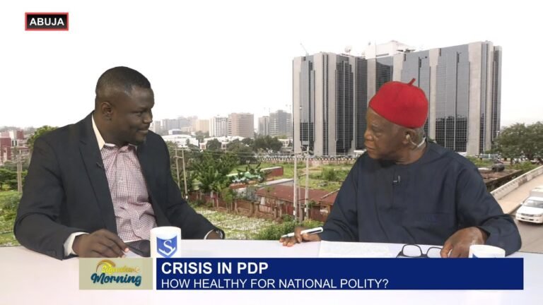 SIGNATURE MORNING: CRISIS IN PDP: HOW HEALTHY FOR NATIONAL POLITY – WATCH VIDEO