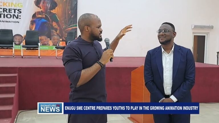 ENUGU SME CENTRE PREPARES YOUTH TO PLAY IN THE GROWING ANIMATION INDUSTRY-WATCH VIDEO