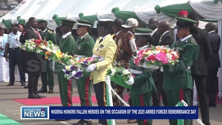 NIGERIA HONOURS FALLEN HEROES TO MARK 2025 ARMED FORCES REMEMBRANCE DAY – WATCH VIDEO