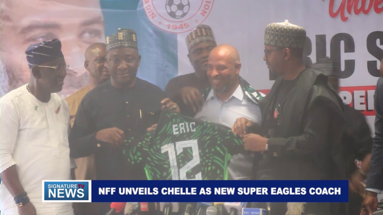 NFF UNVEILS CHELLE AS NEW SUPER EAGLES COACH – WATCH VIDEO