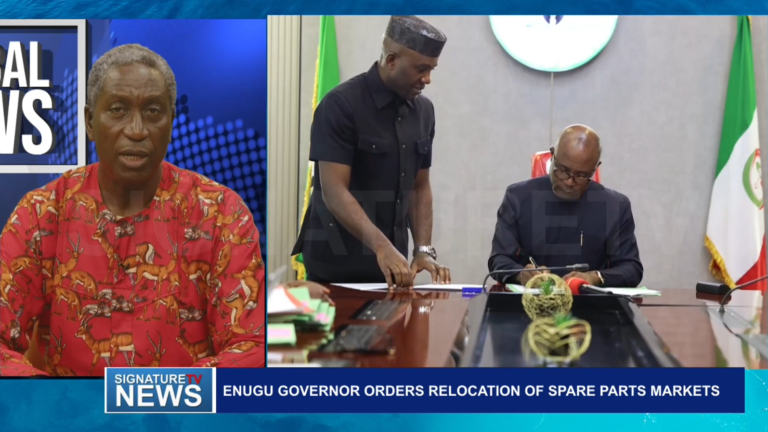 ENUGU GOV. ORDERS RELOCATION OF SPARE PARTS MARKETS -WATCH VIDEO
