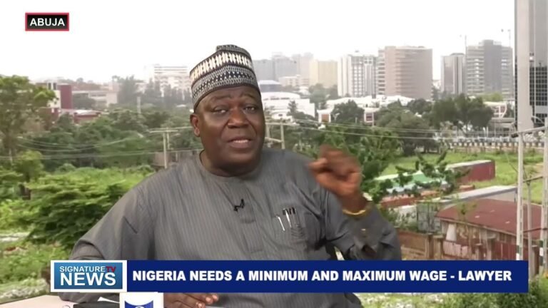 NIGERIA NEEDS A MINIMUM AND MAXIMUM WAGE – LAWYER – WATCH VIDEO