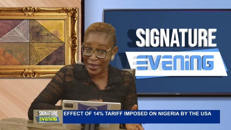 EFFECT OF 14% TARIFF IMPOSED ON NIGERIA BY THE USA WITH DR. AJEN-ALAMONIA IBIENEYE – WATCH VIDEO