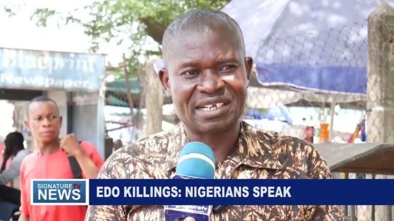 EDO KILLINGS: NIGERIANS SPEAK – WATCH VIDEO