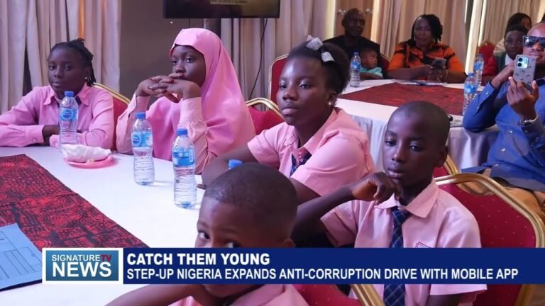 CATCH THEM YOUNG STEP UP NIGERIA EXPANDS ANTI CORRUPTION DRIVE WITH Mobile APP – WATCH VIDEO
