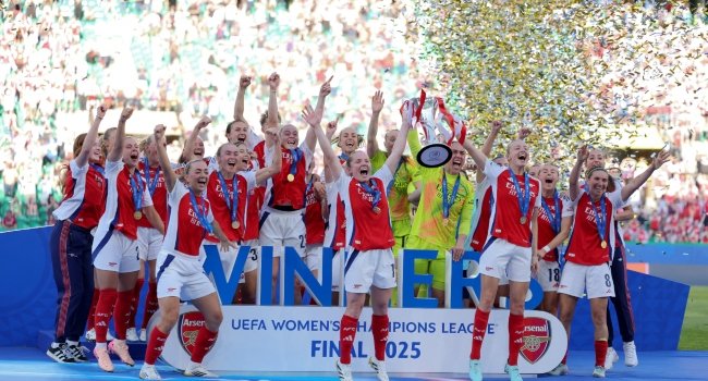 Arsenal Gun Down Barcelona To Win Women’s Champions League