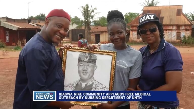 IBAGWA NIKE COMMUNITY APPLAUDS FREE MEDICAL OUTREACH BY NURSING DEPARTMENT OF UNTH -WATCH VIDEO