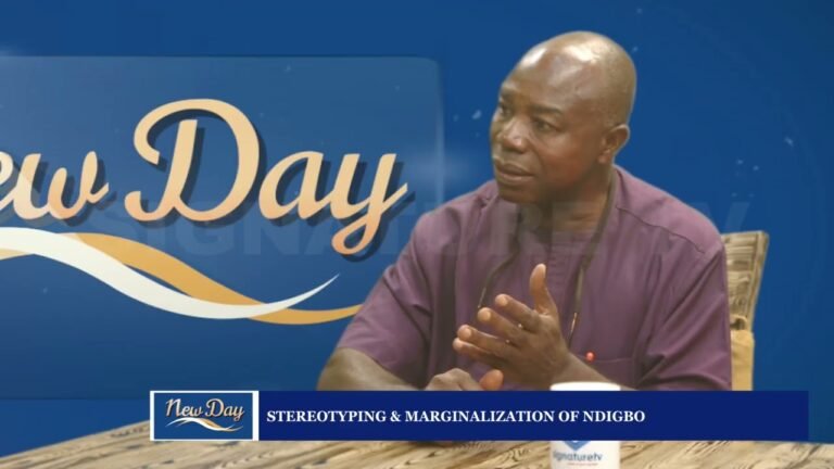 DR. MALACHY OCHIE SPEAKS ON THE STEREOTYPING & MARGINALIZATION OF NDIGBO – WATCH VIDEO