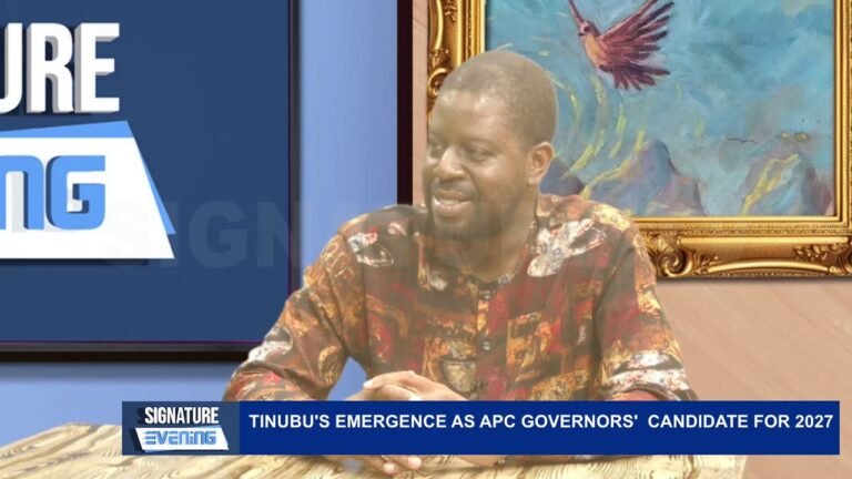 TINUBU’S EMERGENCE AS APC GOVERNORS’ CANDIDATE FOR 2027 WITH OBIORA ODO – WATCH VIDEO