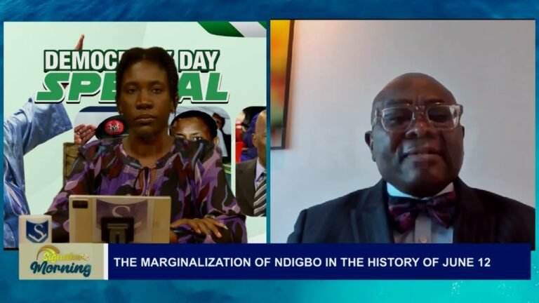 THE MARGINALIZATION OF NDIGBO IN THE HISTORY OF JUNE 12 WITH BAR. CHIDI NOBIS ELENDU – WATCH VIDEO