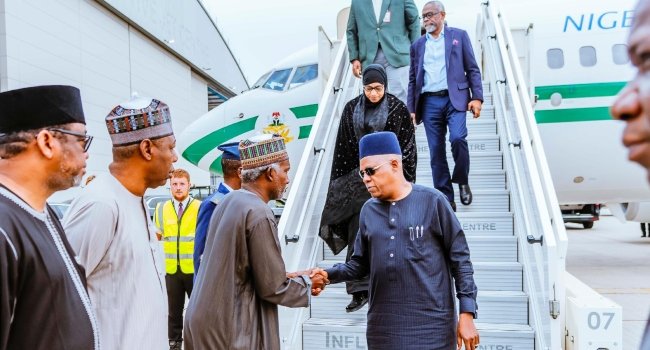 Shettima, Gbajabiamila Arrive In London To Receive Buhari’s Body