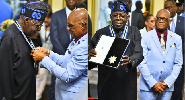 Saint Lucia Confers Knighthood On Tinubu For Promoting Africa-Caribbean Unity