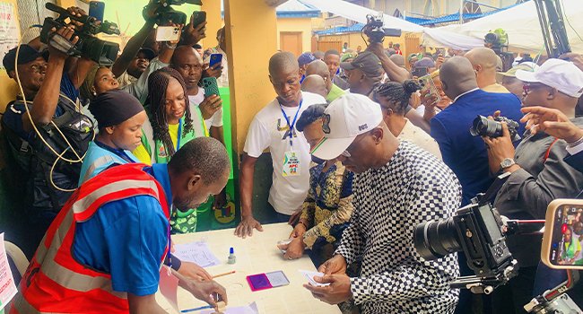 Sanwo-Olu, Deputy Cast Votes In Lagos LG Polls