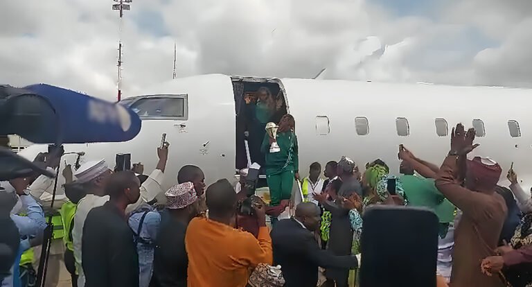 Victorious D’Tigress Arrive Abuja With Afrobasket Trophy