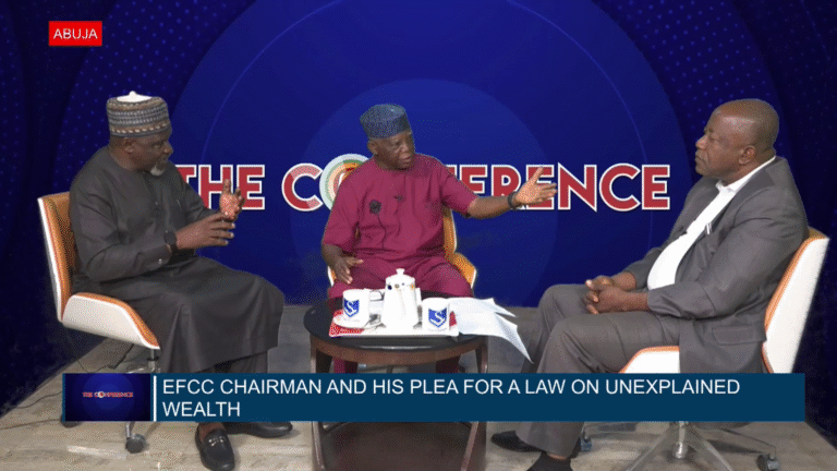 EFCC CHAIRMAN AND HIS PLEA FOR A LAW ON UNEXPLAINED WEALTH – WATCH VIDEO