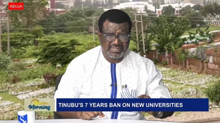 TINUBU’S 7 YEARS BAN ON NEW UNIVERSITIES – WATCH VIDEO