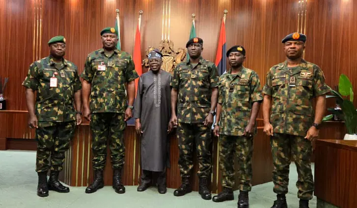 Tinubu Decorates New Service Chiefs