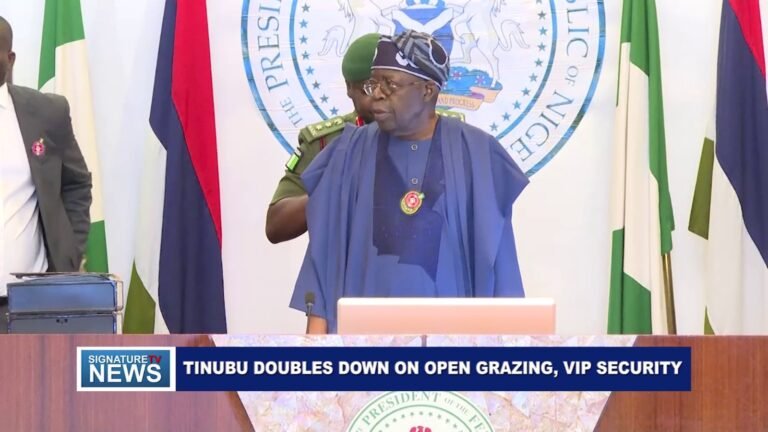 TINUBU DOUBLES DOWN ON OPEN GRAZING, VIP SECURITY – WATCH VIDEO