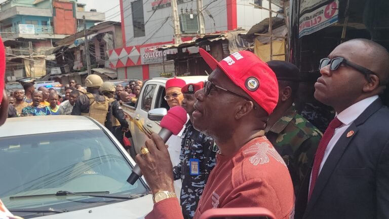 Suspected hoodlums place coffin in front of Onitsha Main Market admin HQ