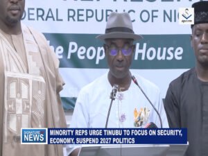 ‎MINORITY REPS URGE TINUBU TO FOCUS ON SECURITY, ECONOMY, SUSPEND 2027 POLITICS