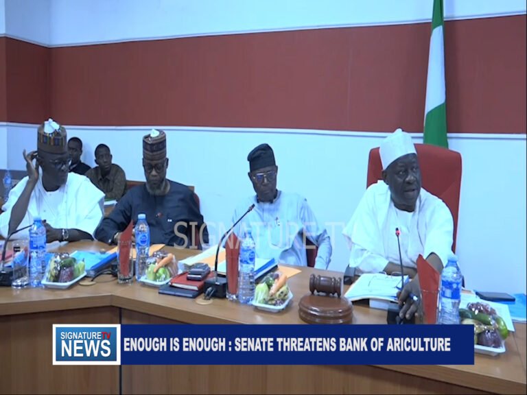 ENOUGH IS ENOUGH : SENATE THREATENS BANK OF ARICULTURE  – WATCH VIDEO