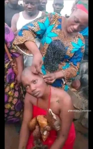 Viral Oloolu Video: Ibadan TikToker Undergoes Traditional Cleansing Rite